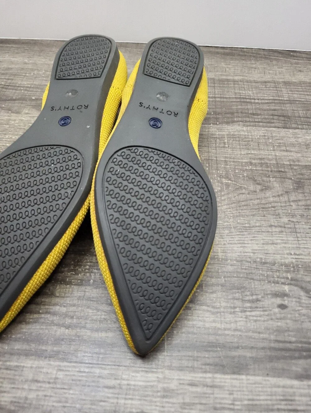 Rothy's The Point Flat Shoes Loafers Women's Size 6.5 Yellow